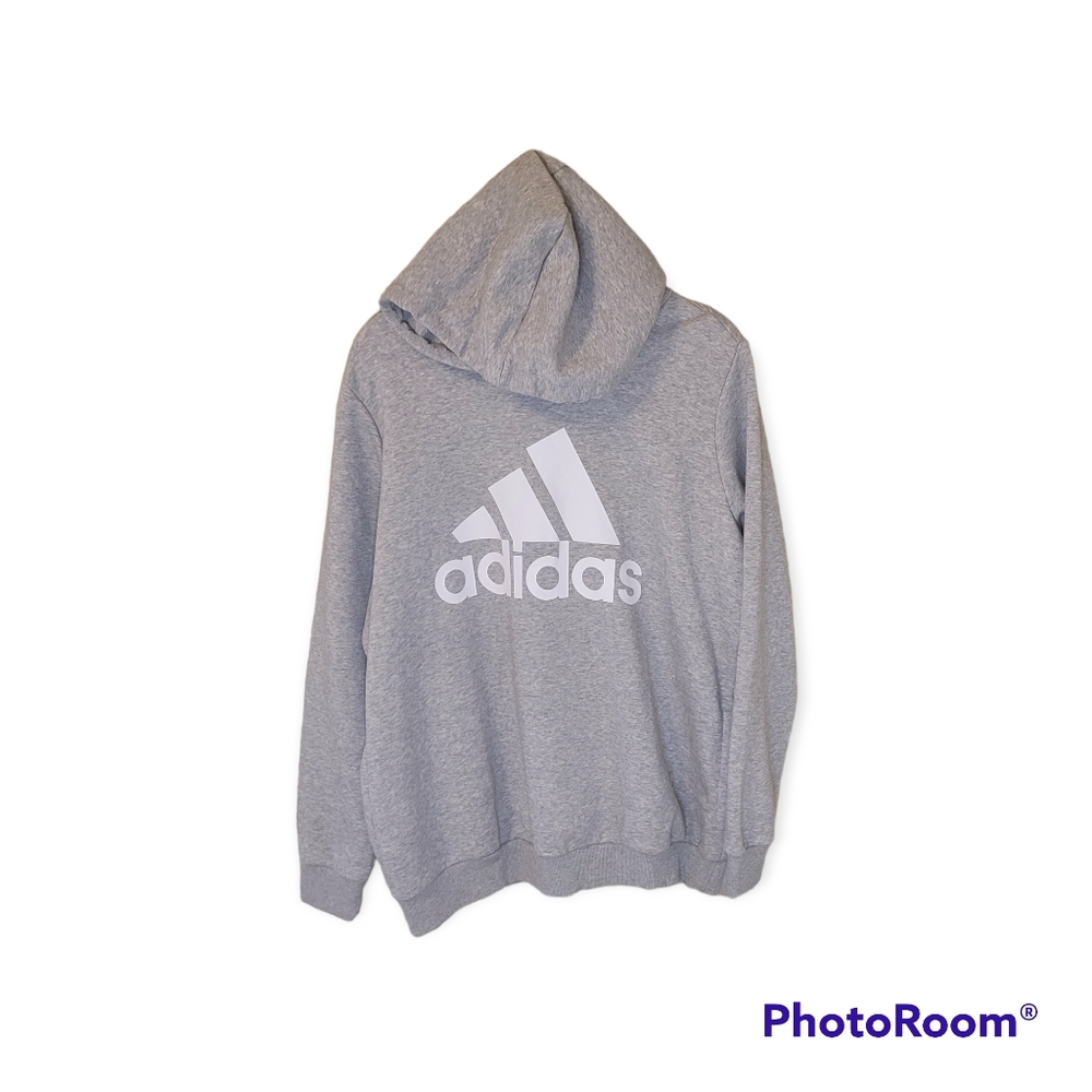 Adidas gray hoodie sweatshirt. Size 1X. Unisex.